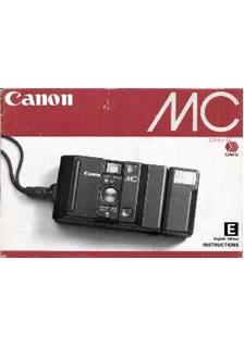 Canon MC manual. Camera Instructions.